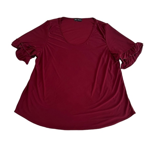 Star Vixen Women’s Ruffle Sleeve Top Size Large XL/2X - Picture 13 of 17